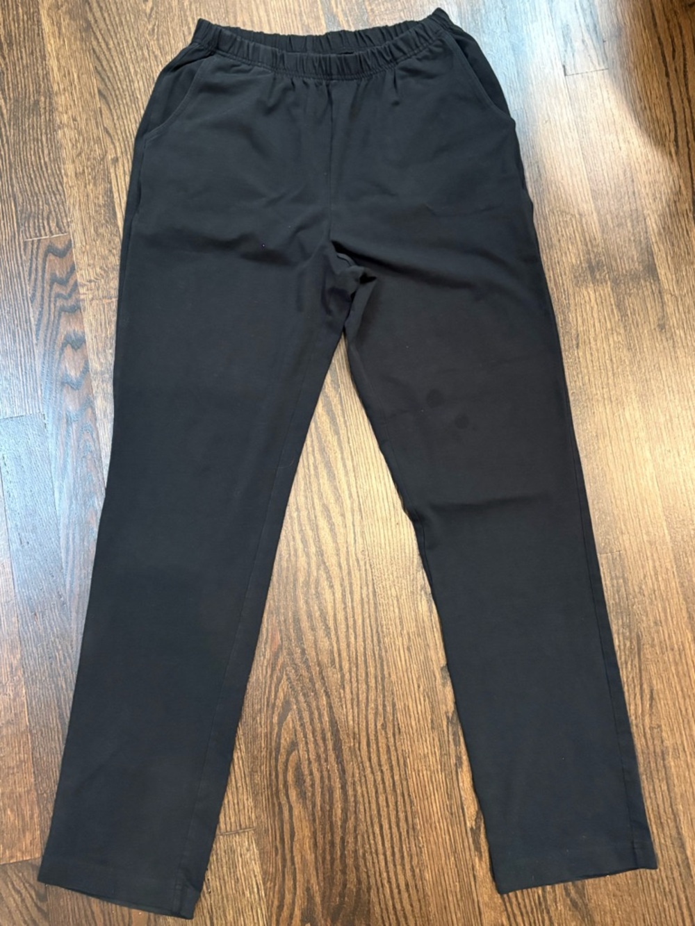 L.L. Bean Black Wide Leg Sweat Pants